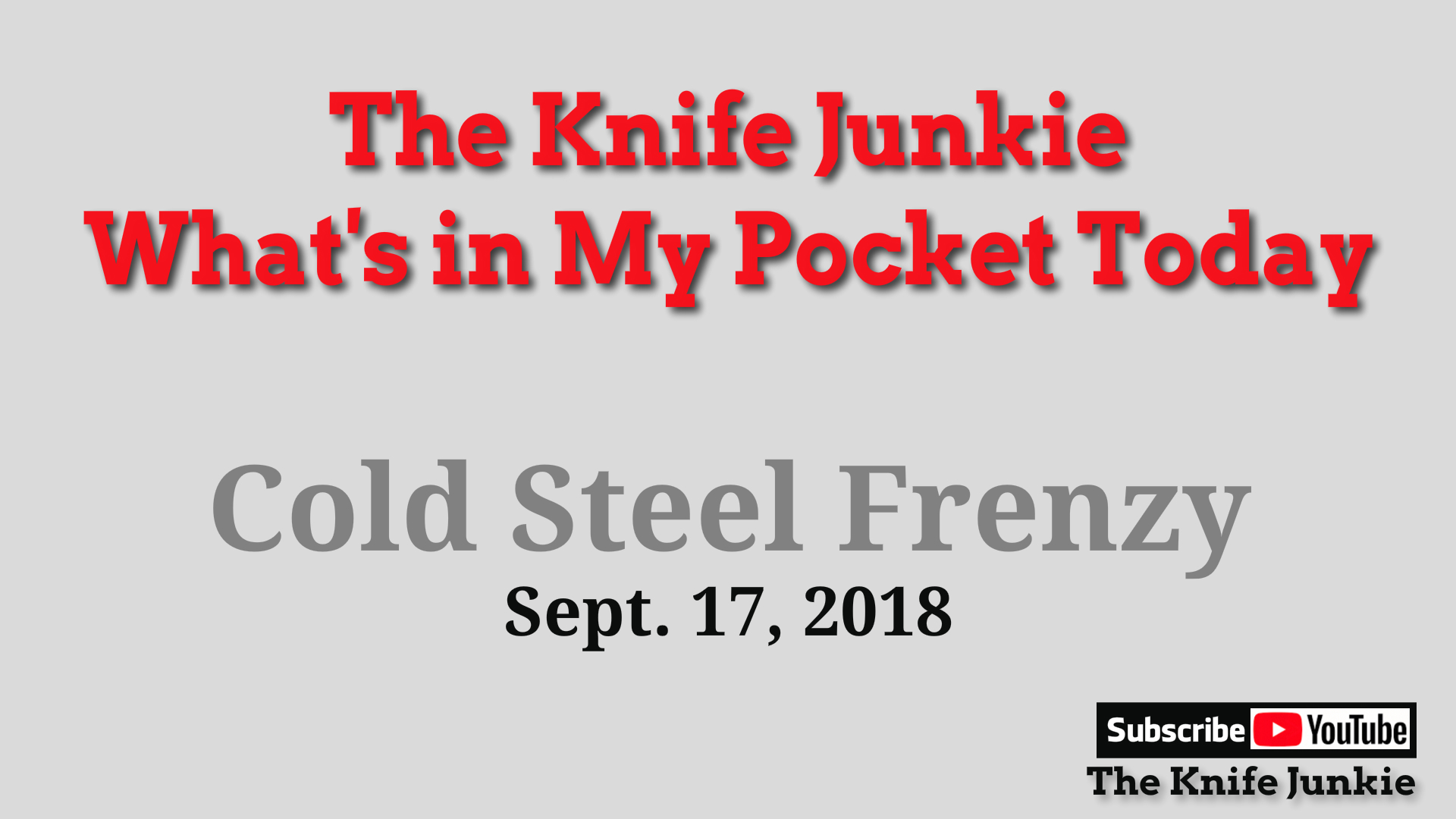 Cold Steel Frenzy