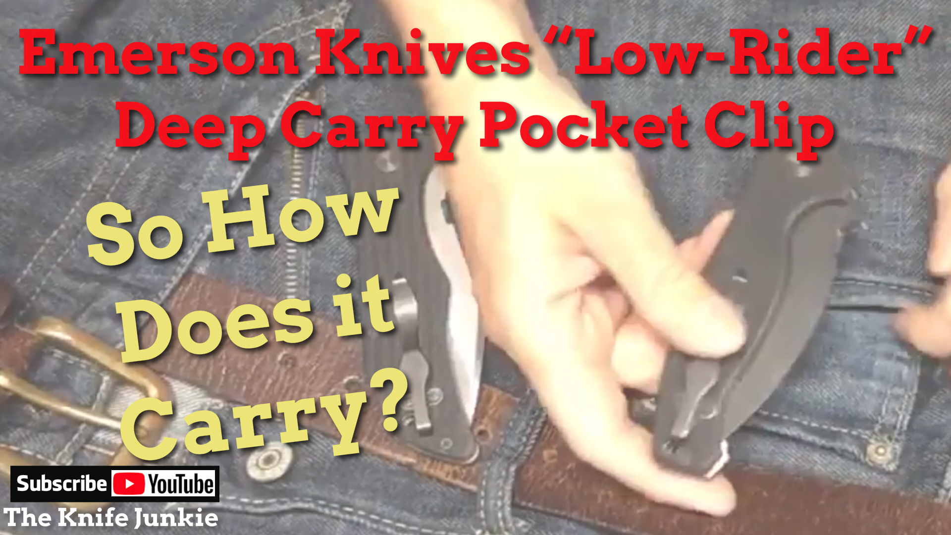 So How Does the Emerson Low Rider Actually Carry?