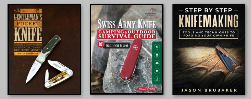 Books about knives, knife collecting, knife making, gentlemen's knives, gentlemen knife, swiss army knife, victorinox knife, knifemaking, forging a knife