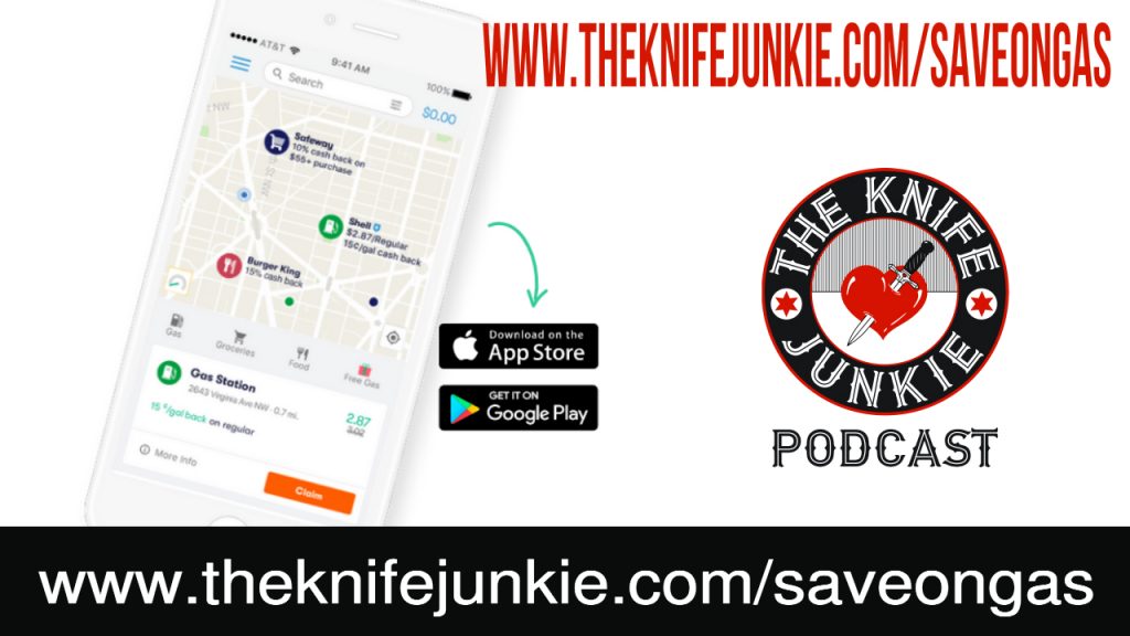 The Knife Junkie save on gas GetUpside app