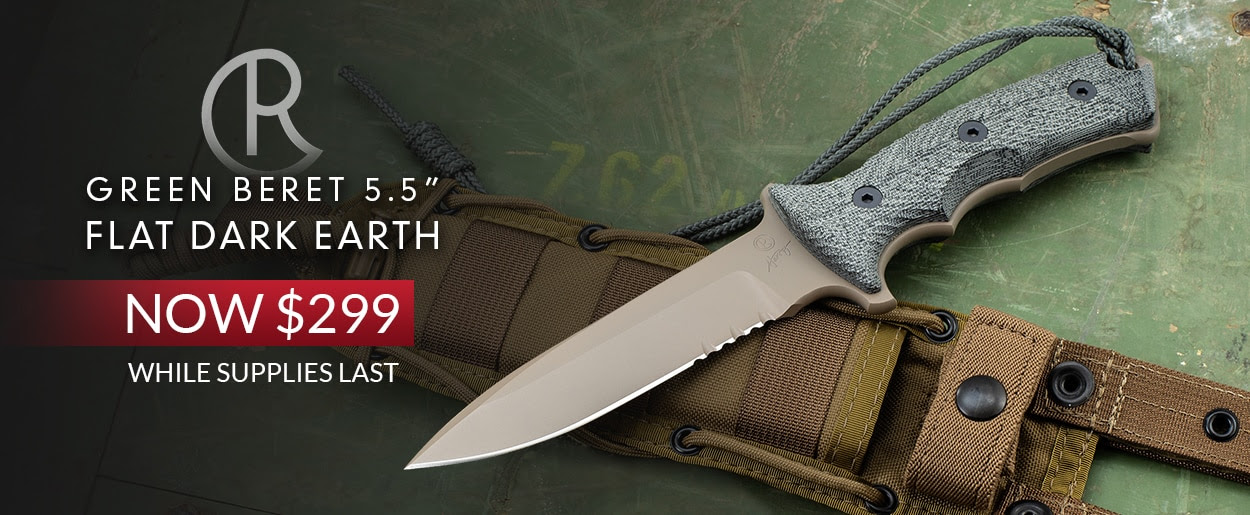 CRK Green Beret 5.5 Dark Earth SALE - The Knife Junkie