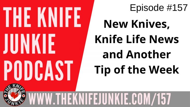 Camp Knives, GEC 86 in Tortoise Shell, Recon 1 with AUS-8 Steel and a Tip of the Week - The Knife Junkie Podcast Episode 157