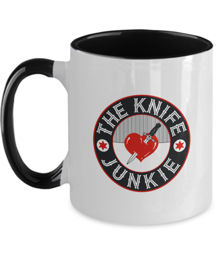 The Knife Junkie Two-tone 11 Ounce Mug
