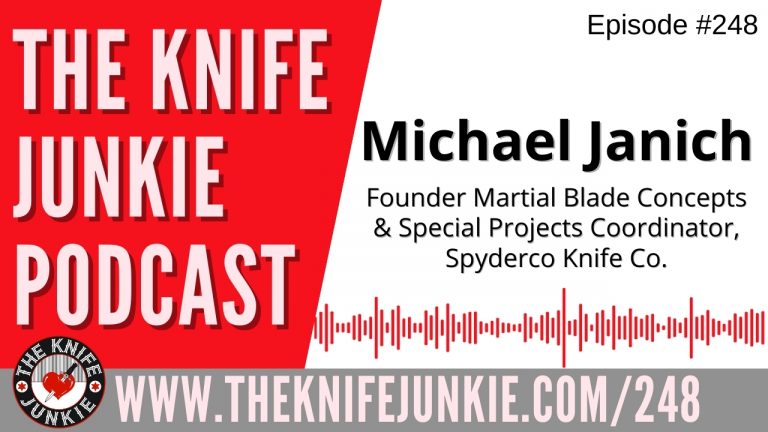 Michael Janich, Martial Blade Concepts Founder and Spyderco Special Projects Coordinator - The Knife Junkie Podcast Episode 248