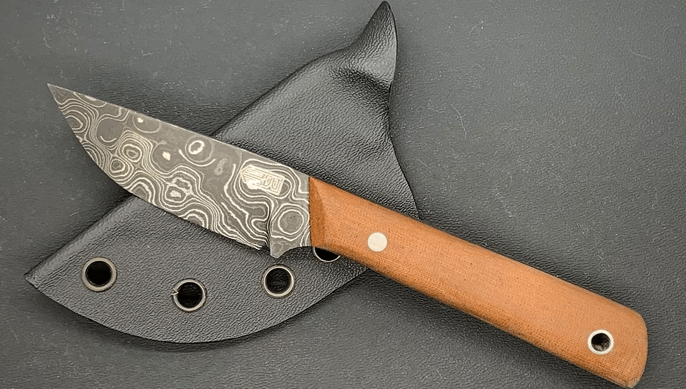 Damascus Clipper from Bald Man Knife & Tool