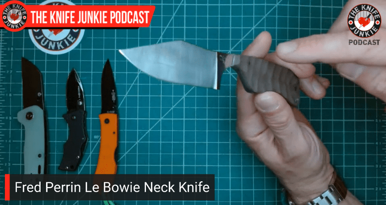 fred perrin le bowie neck knife - great tiny knife