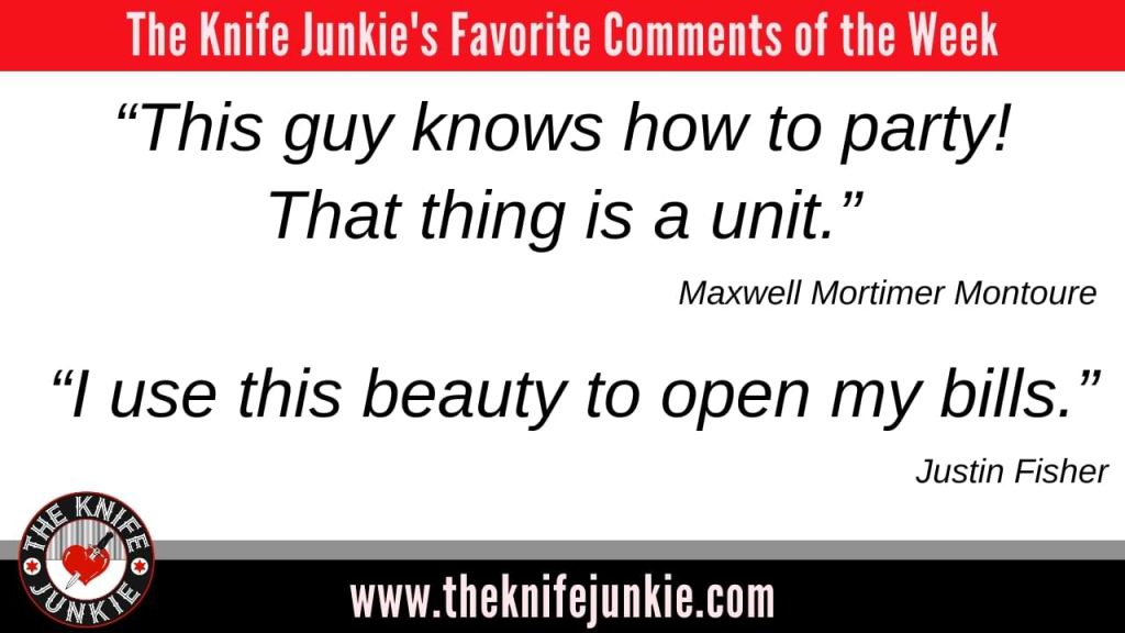 comment of the week (episode 410) The Knife Junkie Podcast