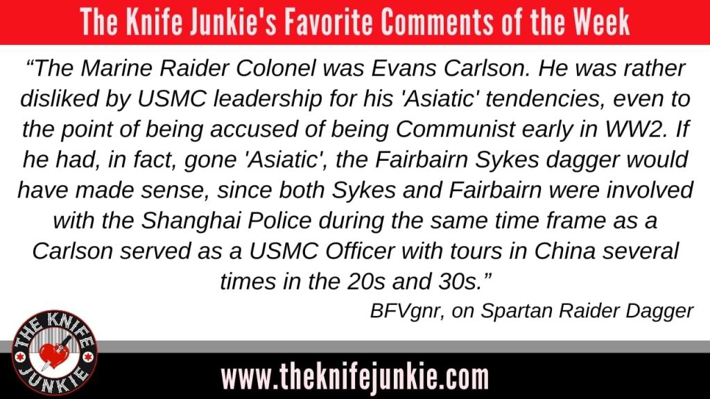 The Knife Junkie Podcast (Episode 414) - Comment of the Week1 (ep 414)