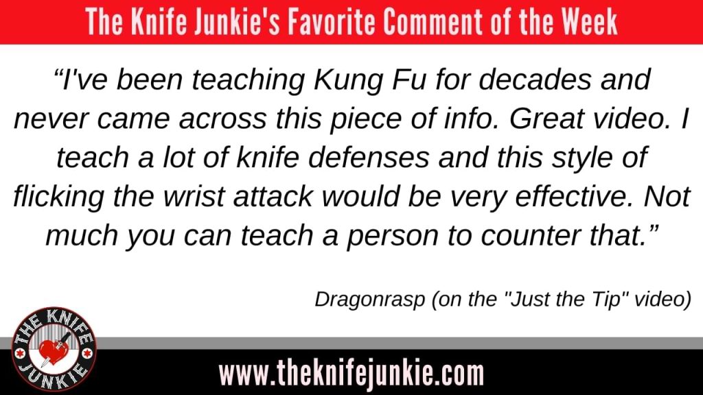 comment of the week episode 424 The Knife Junkie Podcast