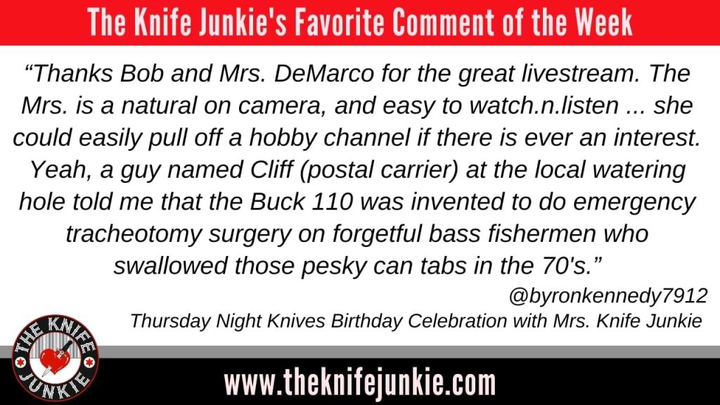 Comment of the Week - The Knife Junkie Podcast Episode #441