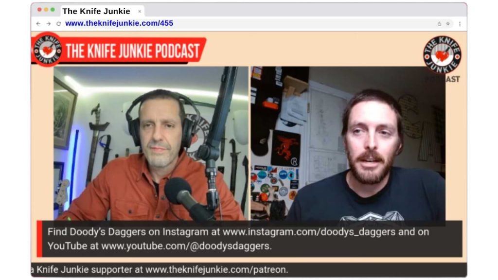 Kevin Doody, Doody’s Daggers - The Knife Junkie Podcast (Episode 455)