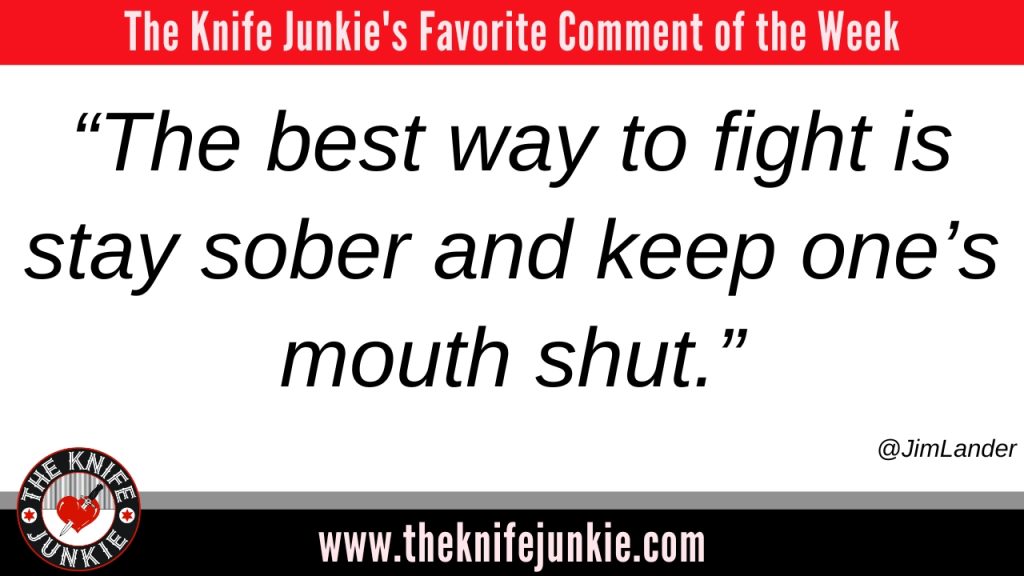 The knife junkie podcast Comment-of-the-Week-Episode-499