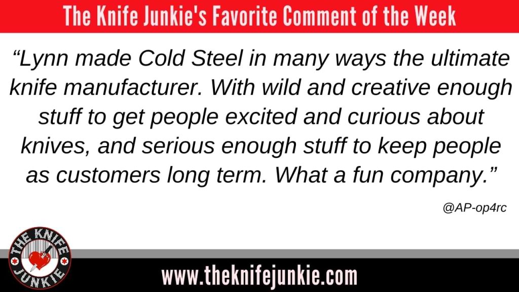 comment of the week These Knives Have Seen Action: Historical Blades from My Brother: The Knife Junkie Podcast (Episode 495)