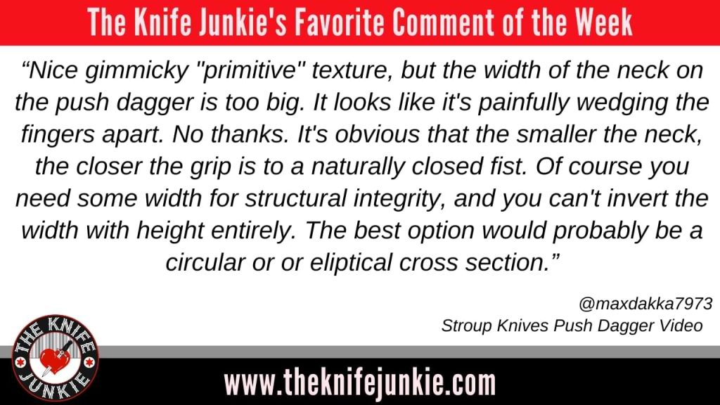 the knife junkie podcast Comment-of-the-Week2-Episode-497