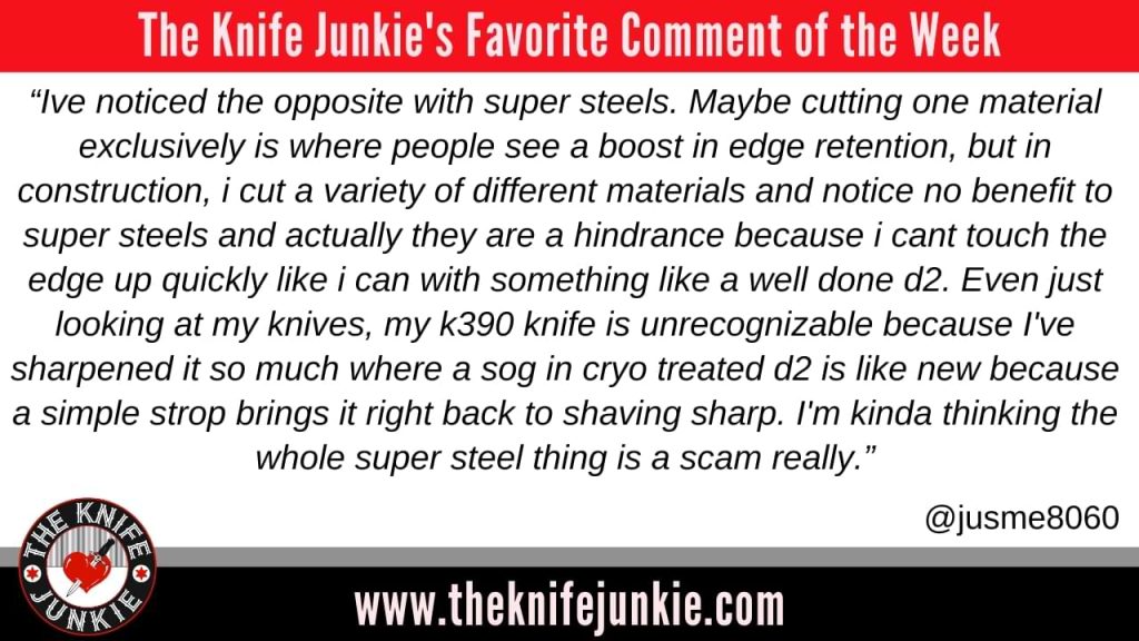 comment of the week Favorite Folders (Autumn 2024): The Knife Junkie Podcast (Episode 548)