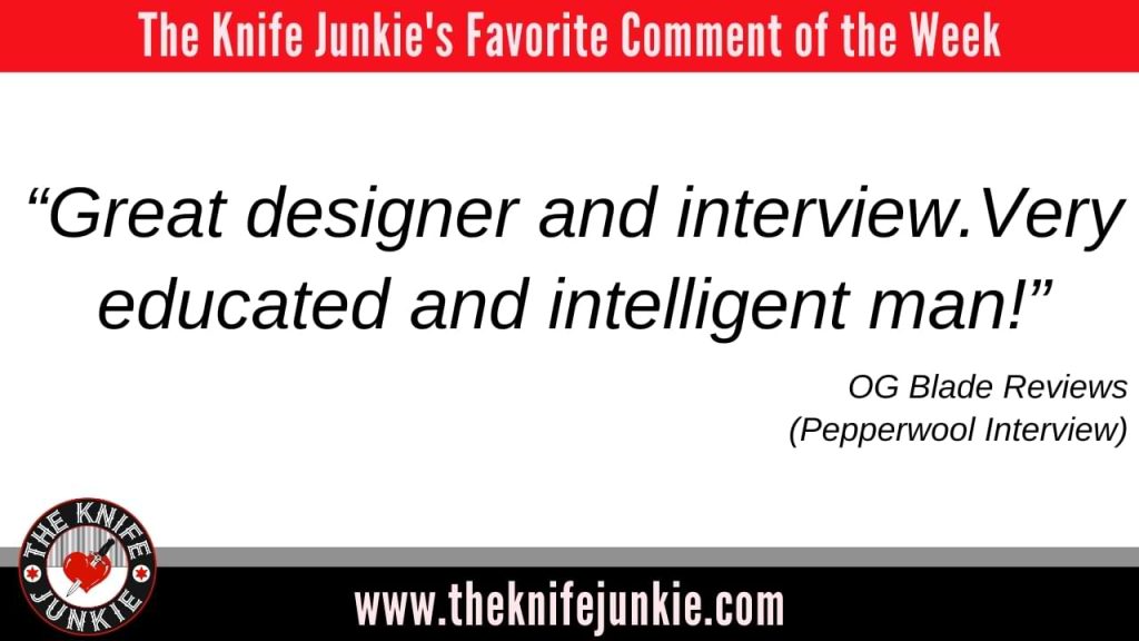 comment of the week 15 Blade Shapes: The Knife Junkie Podcast (Episode 553)