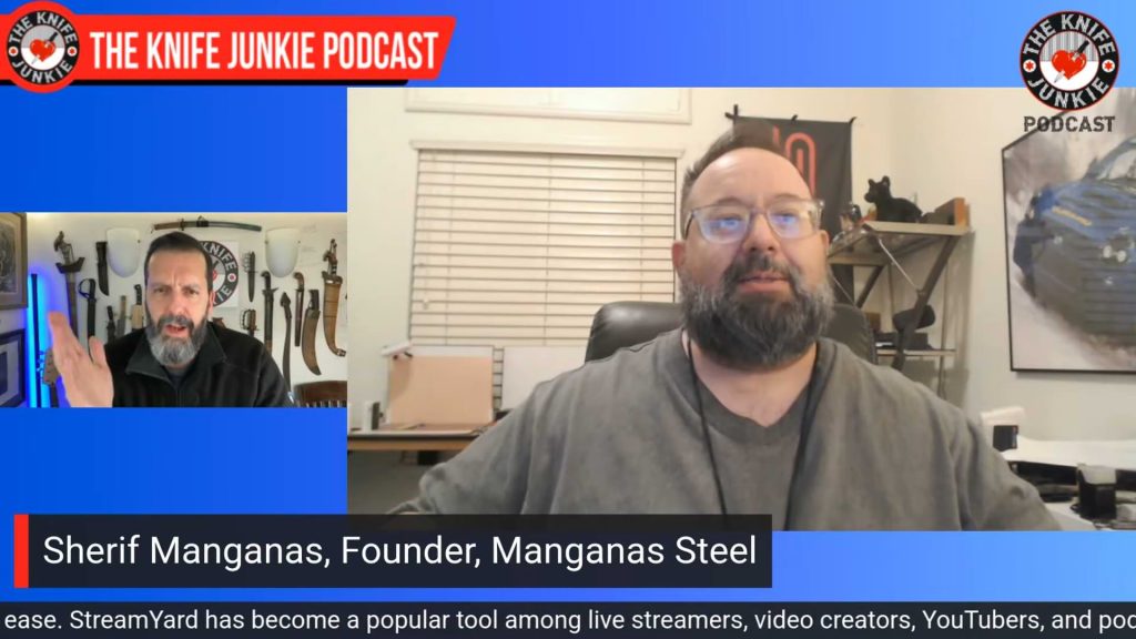 Sherif Manganas, Manganas Steel: The Knife Junkie Podcast (Episode 565)