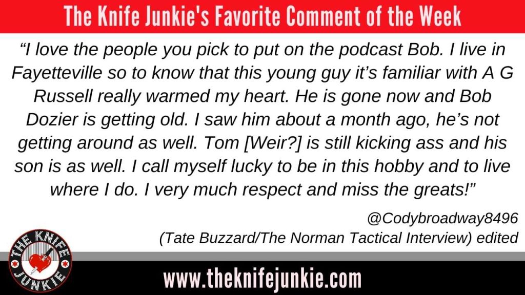 Clip Point Fixed Blades (Not Quite Bowies): The Knife Junkie Podcast (Episode 572) comment of the week