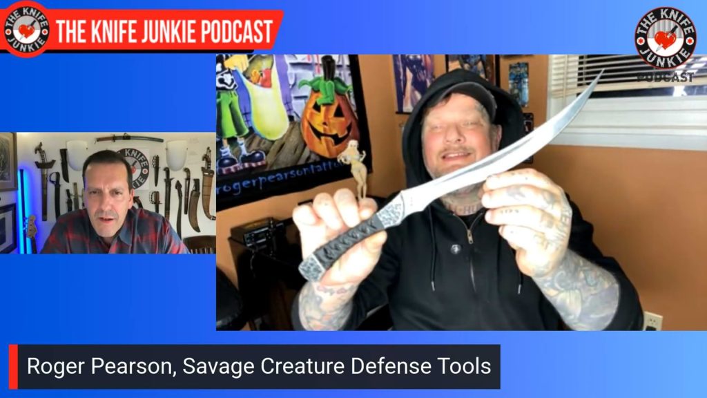 Roger Pearson, Savage Creature Defense Tools: The Knife Junkie Podcast (Episode 599)
