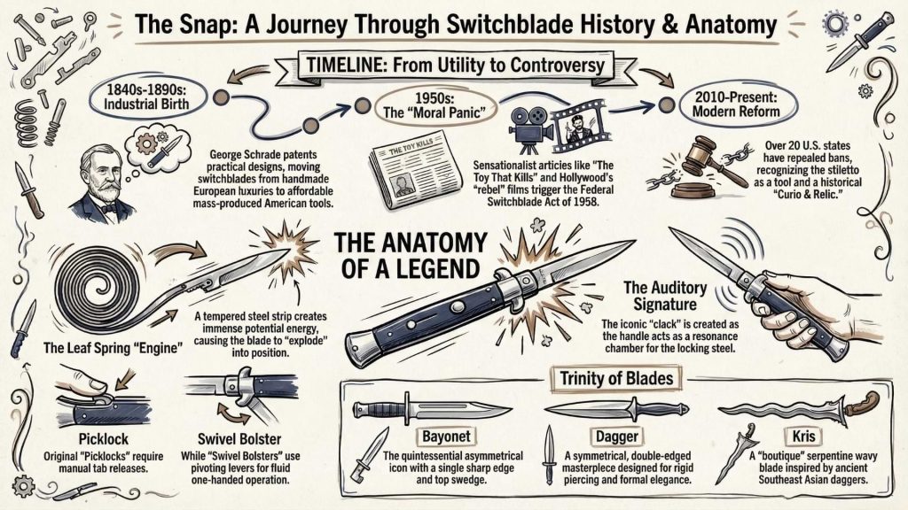 The Italian Stiletto Switchblade